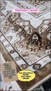 [READY STOCK] CARPET MARHABA 160CM X 230CM