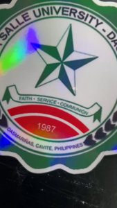 DLSU DASMARINAS LOGO BUY 1 TAKE 1 PREMIUM QUALITY STICKER (waterproof scratch proof non faded)