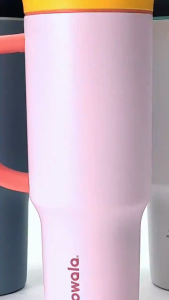 Owala Tumbler 40OZ Large Capacity Stainless Steel Insulated Travel Mug Outdoor Sports Macaron Color Style Water Bottle