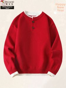 TUCANO | Two-in-One Red New Years Sweater Knit Top