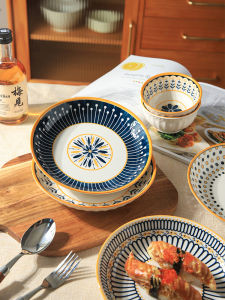SHELI | Glaze Under Colored Ceramic Dining Set New Internet Popular