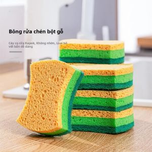 Bộ 6 Miếng Bọt Biển Rửa Chén Nano Emery Dụng Cụ Vệ Sinh Thần Kỳ Tẩy Vết Bẩn Rỉ Sét Bàn Chải Vệ Sinh Nhà Bếp Miếng Chà Rửa Sợi Nhỏ