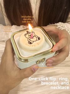LAIZIXINGXINGDELIPIN | Hộp Quay Bánh Sinh Nhật & Lưu Trữ Trang Sức