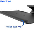 FlexiSpot KT1 Adjustable Keyboard Tray Ergonomic Design Standard Under Desk Sturdy Platform with Rubber Wrist Rest. 