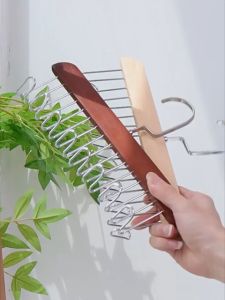 Wooden 8 Hooks Bra Hanger Closet Storage Organizer. Saving Space Slip Belt Hook Rack. Multi Rotating Display Coat Clothes Tie Underwear Wardrobe Top Hanging Wall Holder for Women Men