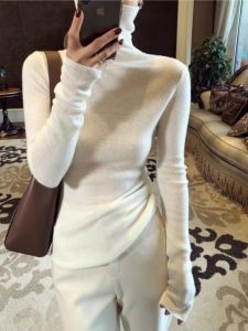 HUOLISI | Women Slim Fit Knit Turtleneck Sweater