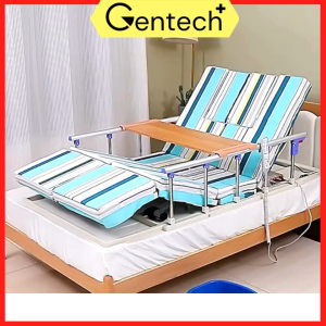 Electric Bed Backrest Adjustable Support Bed + Sponge 5cm Coconut Mattress with Remote Control Bed Frame 2 Crank