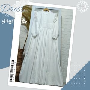 QIANA DRESS / GAMIS POLOS TERBARU BAHAN POLO LINEN PREMIUM / DRESS MEWAH KEKINIAN / GAMIS POLOS KEKINIAN COD BAYAR DI TEMPAT