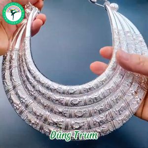 Kiềng cổ 5 tầng hầu đồng vòng cổ dân tộc 5 tầng dâng Chúa Chầu Hầu Thánh - Phụ Kiện Hầu Đồng DT012