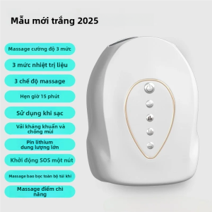 360 °   Máy Massage Cầm Tay Xoay Tròn Với Liệu Pháp Nhiệt Sạc USB Pin 2000mAh Thiết Bị Thư Giãn Lòng Bàn Tay Và Ngón Tay Di Động