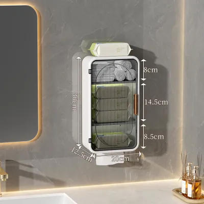 Wall-Mounted Bathroom Waterproof Storage Shelf