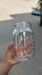 โถเก็บแก้ว Mason ทนความร้อนสูง โถเก็บปลา โถรังนก โถใส่แยมน้ำผึ้งโปร่งใส โถปิดผนึก