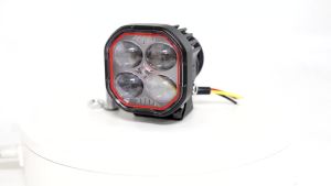 KEVANLY | 1/2pcs Motorcycle Spotlights DRL LED Driving Lights White Red Yellow Laser Lens Flasher Motor 4x4 Offroad Automotive Accessories