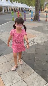 Dress Batik Anak Perempuan Motif Jumputan Pink Lucu XS S M L XL Bahan Adem dan Nyaman ANANTA