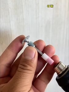 [Free Nut] Drive Screw Mini Thread Integrated Nail Stainless Steel Nail Construction Site Ceiling Special Sturdy Nail 50pcs/Box