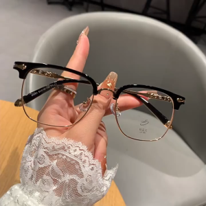 Kacamata Anti Radiasi Bingkai Panjang Bisnis Pria Kacamata Komputer Wanita Yang Modis