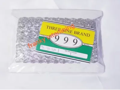 Renda Biku mas dan perak Lebar 5mm Harga Per Pack isi 20 Yard