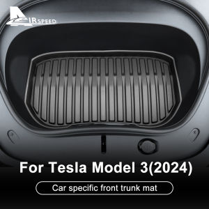 For Tesla Model 3 Highland 2024 AIRSPEED 1pcs TPE Car Front Trunk Mat Car Trunk Mat Anti Dust Anti Noise Interior Car Interior Protection Accessory