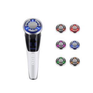 Máy Massage Nâng Cơ Mặt EMS 6 Trong 1 Với Công Nghệ LED Photon Chống Lão Hóa Làm Săn Chắc Da Thiết Bị Làm Đẹp Mặt Giúp Chăm Sóc Da Và Cải Thiện Khả Năng Hấp Thụ.
