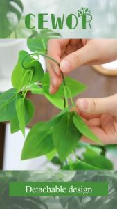 5pcs Artificial wall hanging plant fake vine indoor decoration party garden green decor no smell