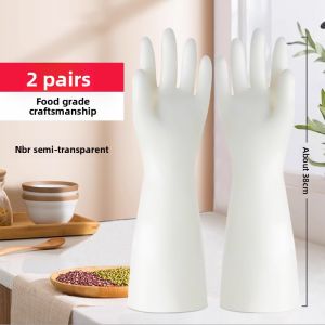 DINGQING | Durable Nitrile Dishwashing Gloves Thick