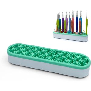 Silicone Crochet Hooks Holder Crochet Hooks Organizer Makeup Brushes Organizer Silicone Pen Holder Crochet Stuff Storage