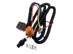 Motorcycle 12V Set Transparent Horn Mini Driving Light Relay Socket 4pin 5pin