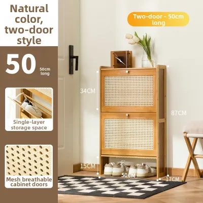 Aesthetic Slim Entrance Shoe Cabinet