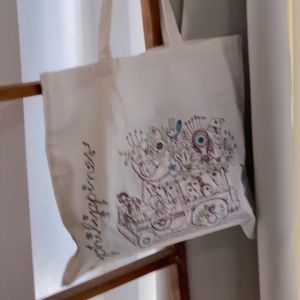 Papemelroti Philippine Souvenir Embroidered Canvas Tote Bag | Jeepney Kalesa Map | Mothers Day Gift