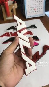 EMBLEM MOBIL AYLA EKSTERIOR MOBIL DAIHATSU VARIASI TIMBUL 3D BAHAN FIBERGLASS