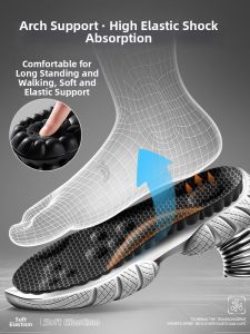 JVBV | Sweat Absorbing and Odor Eliminating Mens Sports Insoles
