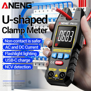 ANENG | ANENG Digital Multimeter Rechargeable AC/DC Current Voltage Resistance Capacitance NCV Clamp Meter Diode Hz Mini Detected PN131
