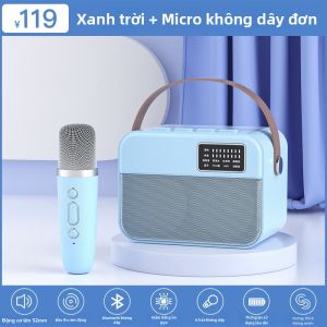 soaiy | Micro Không Dây Bluetooth KTV Karaoke cho Gia Đình và Trẻ Em