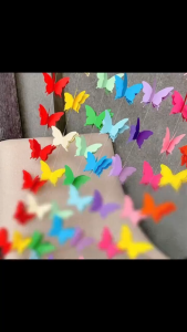 Dây Treo Trang Trí Hình Bướm 3D 3 Lớp Giấy DIY được Chọn Màu - RA888 SHOP