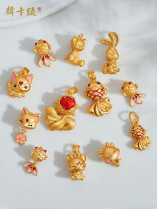 Handmade DIY Beaded Bracelet Fox And Sand Goldfish Design Year of Fish Leftover Happiness Woven Jewelry Accessories