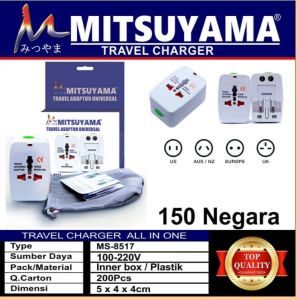 Travel Charger All In One Mitsuyama / Travel Adaptor Universal Mitsuyama