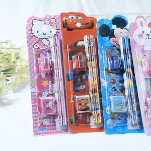 5 in 1 Kids Stationary Stationery Set School Student Birthday Present Gift Set Pencil Door Gift