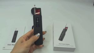 Brifit Hidden camera detector wireless signal detector camera scanning anti-theft vibration alarm function infrared night vision sensor detector eavesdropping device finder rechargeable suitable for cars hotels conference rooms toilets rooms