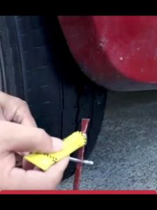 Bộ dụng cụ vá lốp xe vá lụi không săm kèm 3 dải keo cao su thích hợp vá khẩn cấp khi mang đi phượt du dịch-HAUSE