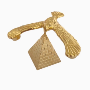 Metal Balance Eagle Pyramid Puzzle Childrens Early Education Suspension Anti Gravity Bird Creative Ornament Model