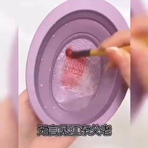 Pembersih Brush Make Up Tempat Pembersih Kuas Make Up Cleaner Cleaning Bowl Brush Tool Serbaguna