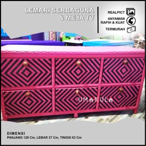 LEMARI RAK 6 WARNA MOTIF GARIS ROTAN SINTETIS MURAH / LACI SERBAGUNA MODERN / RAK PENYIMPANAN BAJU /BERKAS MEJA TV MINIMALIS TERMURAH 2023