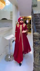 ZIFA FASHION // COD // ARABIAN DRESS LENI RENDA COKLAT // GAMIS ARAB WARNA BESTSEELER // BAHAN JERSI MIX CRUTY // READY SIZE M L XL XXL // JUMBO BISA // SIAP KIRIM // *DZ