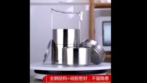 Portable 304 Stainless Steel Multi-Tier Insulated Lunch Box/Kotak Makanan Berpenebat Berlapis Keluli Tahan Karat 304