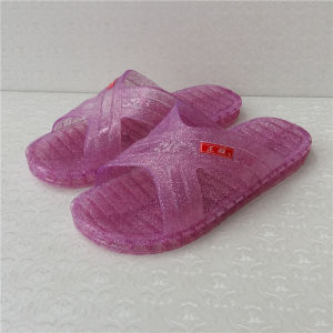 Vietnam Crystal Slippers Women Jelly Men Imitation Ox-Tendon Sole Massage Bath Non-Slip Transparent Plastic Bathroom Leaking Home