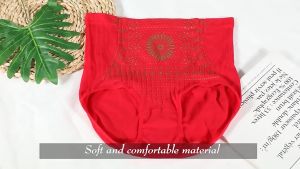 POVEREN Seamless Waist Slimming Fat Burner Butt Lifting Panties Breathable High Waist Waist Trainer Shapewear