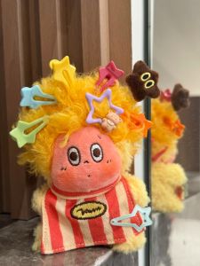 Starman 123 Plush Ornament Explosive Haircut Hair Braiding Decoration Props Bad Temper Doll Clothing Accessories