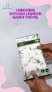 Dovana Handuk Mandi Travel Sekali Pakai Menyerap Lembut Bath Towel Portable Ukuran 140x70Cm