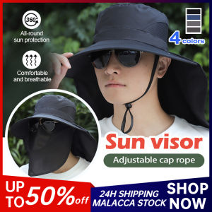 UV Protection Fishing Caps UPF50+ Outdoor Hiking Hat Full Face Sunscreen Mask Cap for Men Women Wide Brim Fisherman Hat 防晒帽