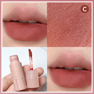 Glasir Bibir Matte Beludru Tidak Menempati Glasir Bibir Ganda Lip Non-fading COD -🌈Ninestar